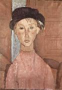 Amedeo Modigliani Madchen mit Hut Spain oil painting artist